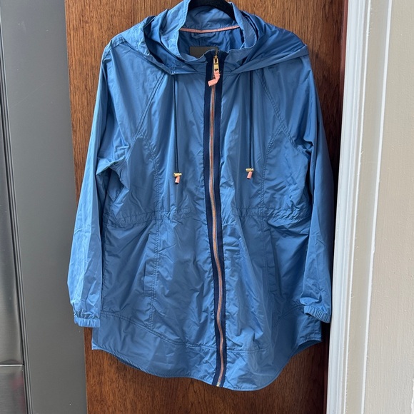 Maurices Jackets & Blazers - Maurices Blue Hooded Rain Jacket